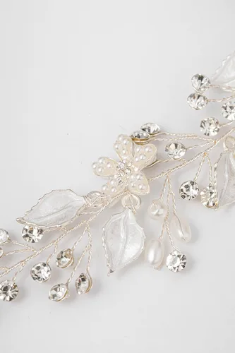 Miniatura 6 de Coucoland - Diadema de niña de hadas para primera comunión; tiara de corona de cristal, accesorio para el cabello de bebé, diadema para novias