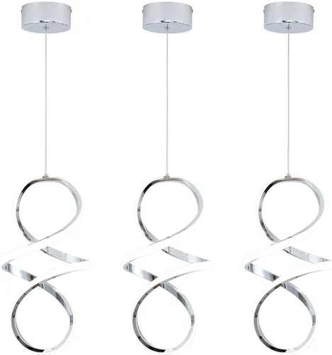 Miniatura 16 de MAYNA Lámpara Colgante LED en Espiral, Candelabro LED Moderno de 18W, 4000K Lámpara Colgante de Altura Ajustable para Cocina, Sala de Estar