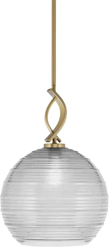 Miniatura 74 de Toltec Lighting Cavella Stem Colgado Mini colgante, acabado grafito, vidrio de muselina blanca de 4 pulgadas