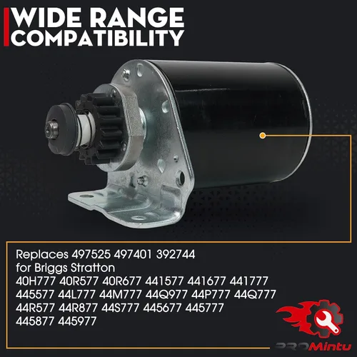 Miniatura 5 de El motor de arranque sustituye a 497525 497401 392744 para Briggs Stratton 40H777 40R577 40R677 441577 441677 441777 445577 44L777 44M777 44Q97 7
