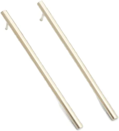 Miniatura 5 de Pendientes geométricos modernos de 0.118 in con relleno de oro de 14 quilates de 2 pulgadas de largo