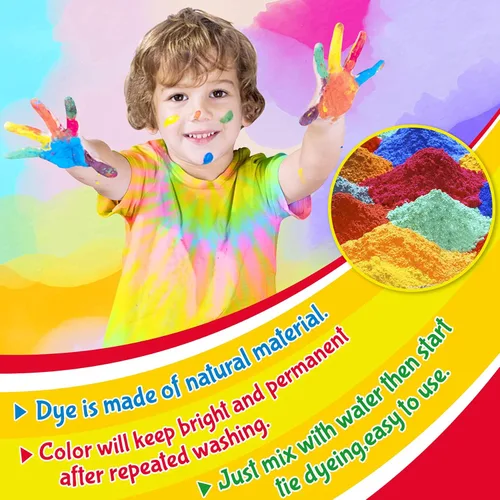 Miniatura 3 de Kit de teñido anudado para niños y adultos, juguete de artes y manualidades para niñas y niños de 6 a 12 años, kits de manualidades de teñido 25