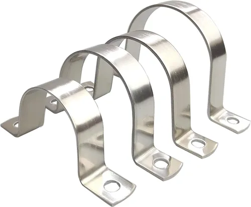 Miniatura 8 de Correa de tubo de 1/3 de pulgada, correa de conducto de acero inoxidable 304, abrazadera de correa resistente de 1 orificio para instalación