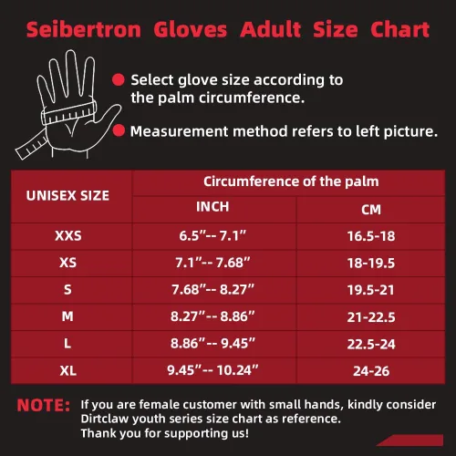Miniatura 2 de Seibertron Dirtclaw BMX MX ATV MTB Road Racing Bicicletas Ciclismo Off-RoadDirt Bike Gel Acolchado Antideslizante Palma Guantes Deportivos Motocross