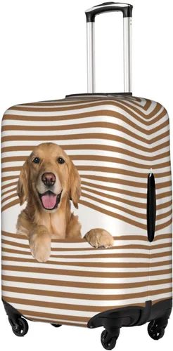 Miniatura 2 de Nogay Golden Retriever - Funda elástica para maleta, para damas, niñas, Blanco