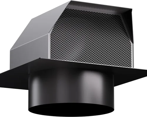 Hon&Guan Tapa de Ventilación para Techo de 4 Pulgadas, Ventilaciones de Techo de Flujo de Aire Mejorado para Casas Herméticas de Acero Galvanizado