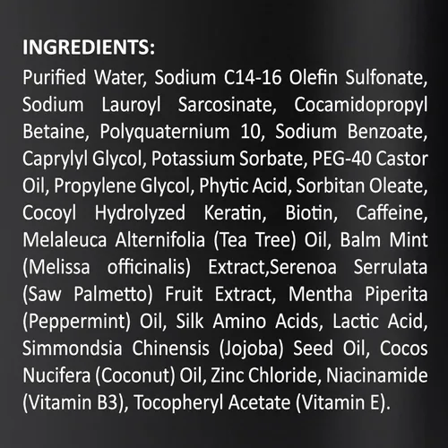 Miniatura 7 de INFINA ESSENTIALS Champú y acondicionador 2 en 1 con biotina para hombres y mujeres – Champú para engrosar y fortalecer el cabello con palma