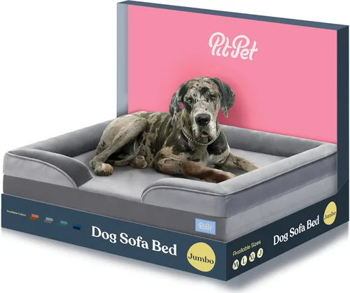 Miniatura 9 de Sofá cama ortopédica para perros – Camas ultra cómodas para perros medianos – Cama transpirable e impermeable para mascotas – Sofá cama de espuma