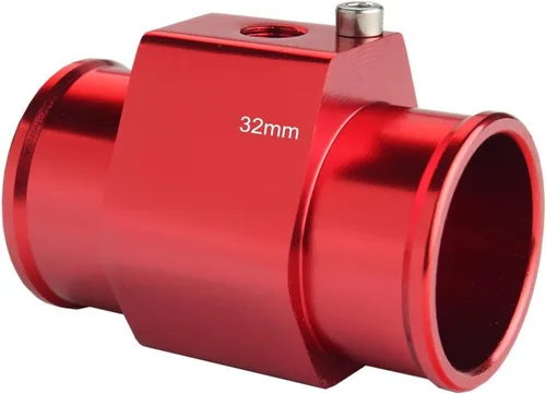 Miniatura 17 de Sensor del radiador de manómetro fabricado en aluminio, adecuado para 1 1/8 - 1 9/16 pulgadas, adaptador, dos abrazaderas para la manguera, 26 mm