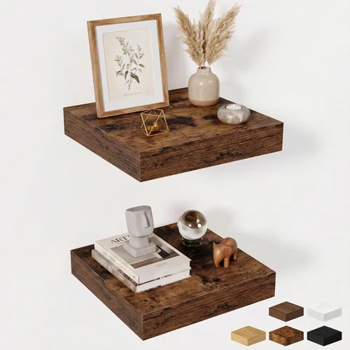 Miniatura 69 de Estantes flotantes de 48 pulgadas para pared, estante de chimenea de 10 pulgadas de profundidad, estantes flotantes de madera para pared, estantes
