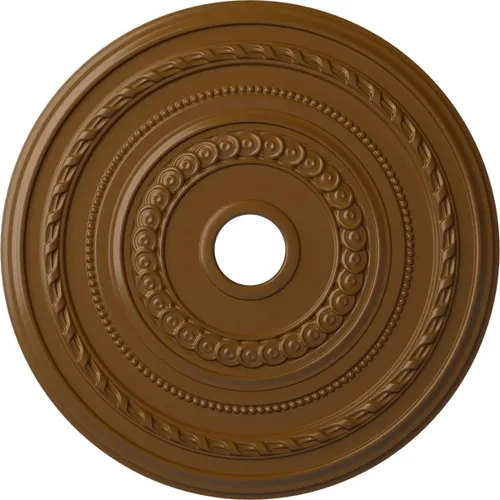 Miniatura 57 de Ekena Millwork CM25COFCS Cole Medallón de Techo, 25 3/8"OD x 3 3/8"ID x 1 3/8"P, pintado a mano Flash Cobre