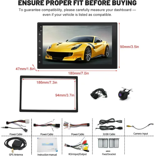 Miniatura 2 de Estéreo de coche 2+32G para Chevy Silverad Classic 1500 2500 2007 con CarPlay inalámbrico Android Auto, 7 pulgadas Android 13 pantalla táctil