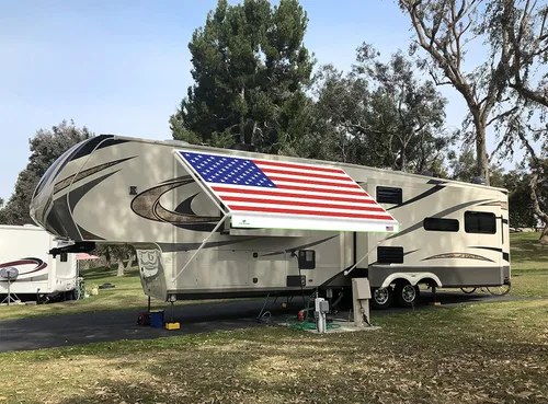 Miniatura 7 de Leaveshade - Tela de repuesto para toldo de vehículos recreativos y caravanas, poliéster recubierto de vinilo superpesado, 7 pies 3 pulgadas