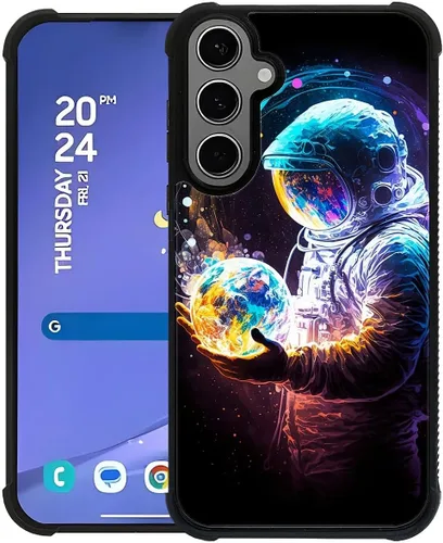 Miniatura 7 de ZHEGAILIAN Funda compatible con Samsung Galaxy S22 Ultra, funda de vidrio orgánico para niñas, mujeres y hombres, diseño de cuatro esquinas, Cabeza