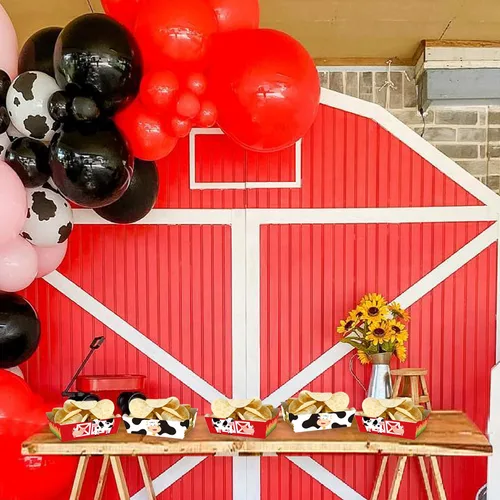 Miniatura 4 de 24 piezas de suministros de fiesta de aperitivos de animales de granja, bandejas de comida de granja para fiesta de cumpleaños de granero