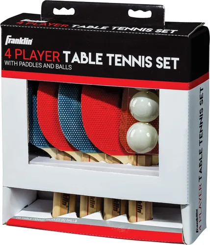 Miniatura 11 de Juego de palas de ping pong Franklin Sports con pelotas - Kit de palas de tenis de mesa para 2 y 4 jugadores - Kit completo de inicio de ping pong