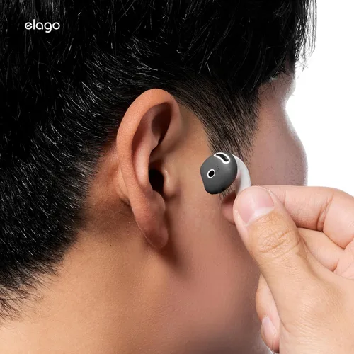 Miniatura 9 de elago 2 pares de fundas para AirPods 4 almohadillas diseñadas para AirPods 4, [cabe en la funda] funda de silicona antideslizante, antiarañazos