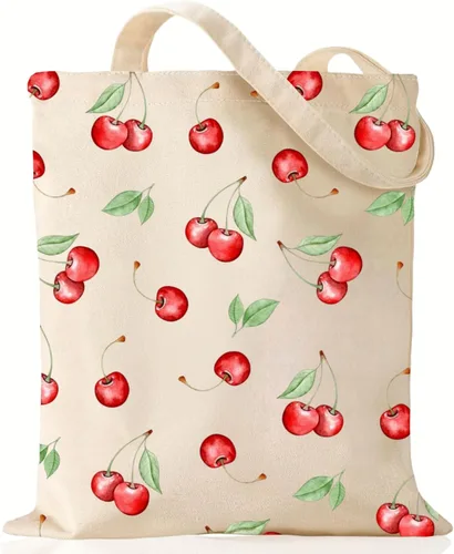 Miniatura 10 de Andeiltech Bolsa de lona para mujer, bolsa de viaje estética, bolsa de hombro reutilizable, regalo de cumpleaños para mamá Flor Mamá