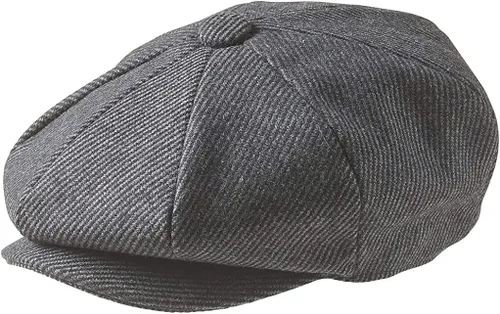 Miniatura 6 de Peaky Blinders Gorra plana de lana estilo Newsboy de 8 piezas para hombre
