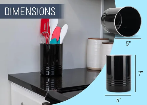 Miniatura 2 de Nat & Jules - Soporte para utensilios de cocina (6.75 x 5 pulgadas), color negro
