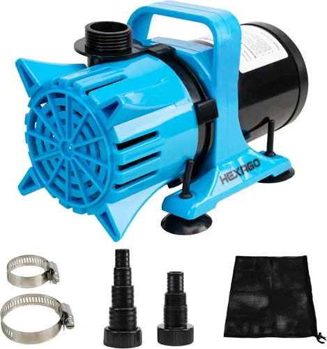 Miniatura 10 de Hexago Bomba de Agua Sumergible de 2700GPH, Bomba de Estanque de Agua de 120W con Bolsa de Barrera, Cable de Alimentación de 33 Pies, Elevación