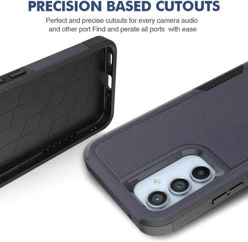 Miniatura 241 de Jeylly Compatible con Samsung Galaxy A22 5G Funda, Funda Samsung A22 5G con 2pcs protectores de pantalla de vidrio templado