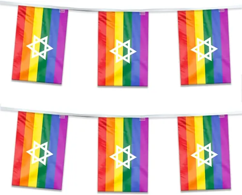 Miniatura 16 de AGAS Israel - Serpentinas arcoíris para fiesta, 60 pies de largo, 5 mil de plástico, decoraciones de orgullo israelí, decoración de fiesta