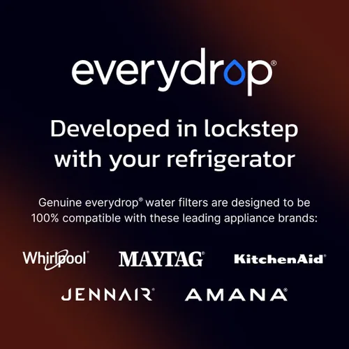 Miniatura 6 de everydrop® por Whirlpool - Filtro 2 de agua y hielo para refrigerador, EDR2RXD1, paquete único