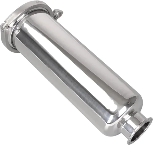 Miniatura 4 de DERNORD Filtro de Abrazadera Triple de 2 Pulgadas - Accesorios Sanitarios SS304 Filtro En Línea Recto con Pantalla de Acero Inoxidable de 60 Malla