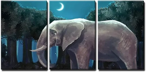 Miniatura 17 de wall26 - Arte de pared en lienzo de 3 piezas, delfín y león marino bajo el agua sobre fondo del océano mirándote - Arte moderno para el hogar