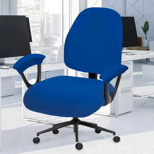 Miniatura 113 de Fundas elásticas para asiento de silla de oficina de escritorio - Funda universal de spandex para silla de computadora - Fundas removibles lavables