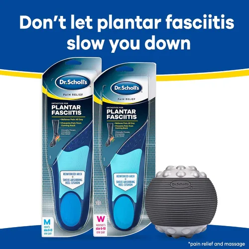 Miniatura 6 de Dr. Scholl's - Plantillas para aliviar el dolor de la fascitis plantar, con soporte para el arco del pie, se adaptan al tamaño del zapato