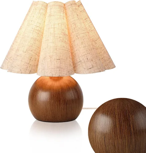 Miniatura 21 de Lámpara de mesa pequeña azul claro para mesita de noche del dormitorio, lindas lámparas de dormitorio para mesita de noche, lindas mini lámparas