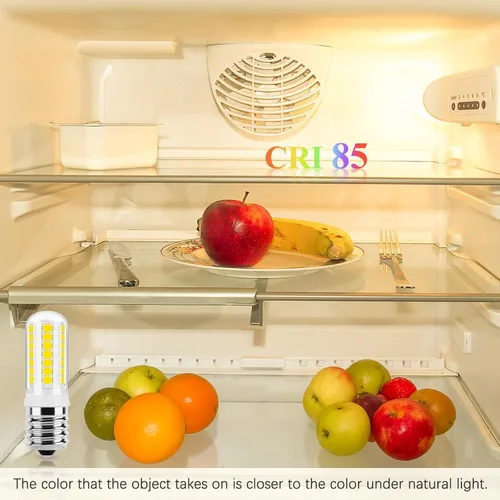Miniatura 5 de DiCUNO Bombilla LED E17 para debajo del horno de microondas, 2700 K blanco cálido, 3 W (reemplazo halógeno de 40 W) 400 lm 120 V E17 bombilla