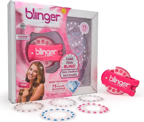 Miniatura 2 de blinger® Kit de Iniciación de Diamantes - Dreams – como se vio en Shark Tank 75 Gemas de Pedrería Coloridas Herramienta de Peinado con Brillos