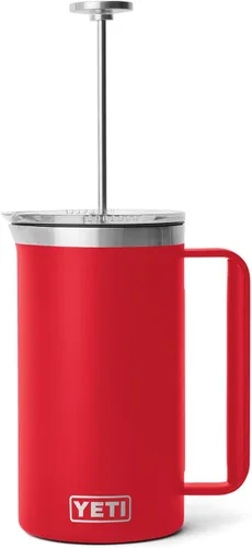 Miniatura 3 de YETI Rambler - Cafetera de prensa francesa de 34 onzas, color rojo rescate