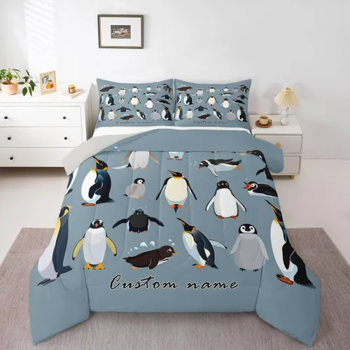 Miniatura 20 de Erosebridal Juego de edredón personalizado de tigre para niños, tamaño individual, juego de ropa de cama con estampado de animales salvajes