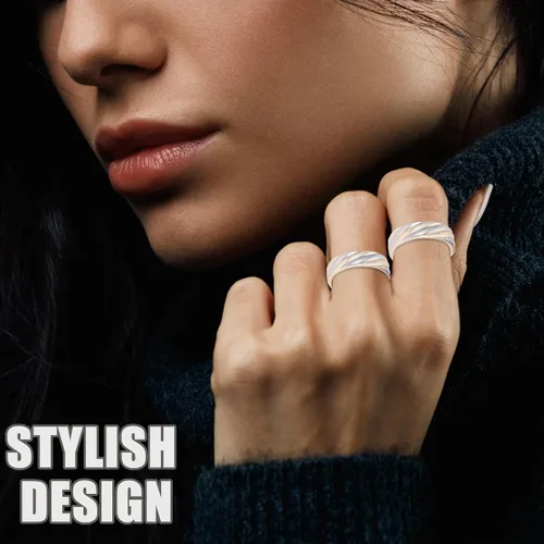 Miniatura 5 de MagVIVACE Anillo de cobre puro para mujeres, anillos magnéticos con imán de 3500 Gauss