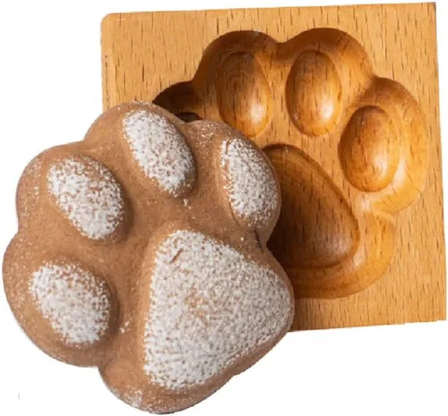 Miniatura 22 de Sello para galletas de búho 2 de madera - Molde tallado y prensa para pan de jengibre y galletas DIY (owl 2)
