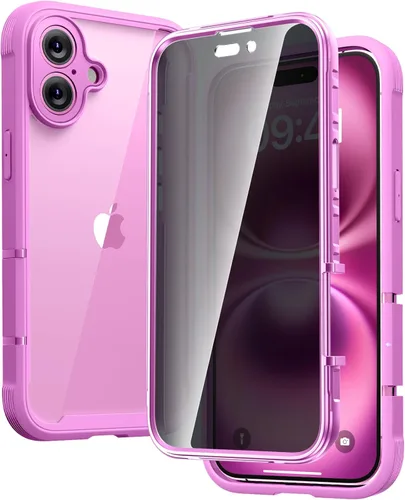 Miniatura 180 de Diaclara - Funda compatible con iPhone 11, carcasa resistente de cuerpo completo con protector de pantalla integrado sensible al tacto y Transparente