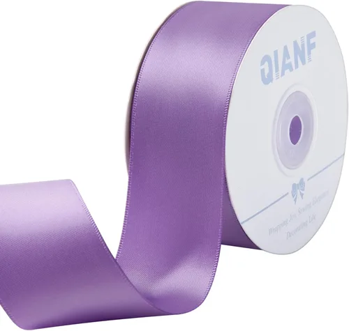 Miniatura 15 de QIANF Cinta plateada de satén de doble cara de 1-1/2 pulgadas para envolver regalos, lazos para el pelo, hacer cintas para el cabello, bandas