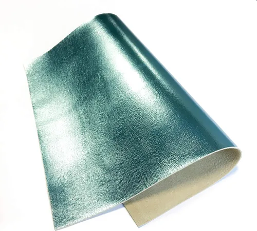 Miniatura 14 de Piel de cordero metálica azul claro real: material de cuero genuino brillante para costura, manualidades y fabricación de joyas