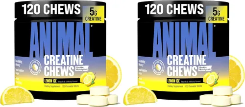 Miniatura 11 de Masticables de creatina Animal - Tabletas de creatina monohidratada mejoradas con AstraGin para mejorar la absorción, sal marina para aumentar