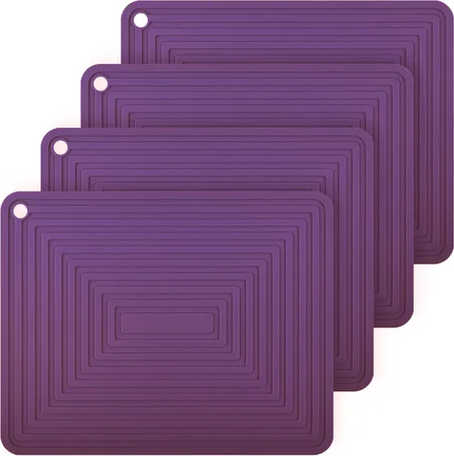 Miniatura 13 de Salvamanteles de silicona para platos calientes, ollas y sartenes, almohadillas calientes versátiles para cocina, soportes de silicona duraderos