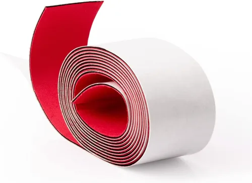 FOSHIO Fieltro de micro fibra para envolver bordes de escobilla de 6.6 ft de longitud, fieltro rojo para cubrir los bordes de las escobilla de goma