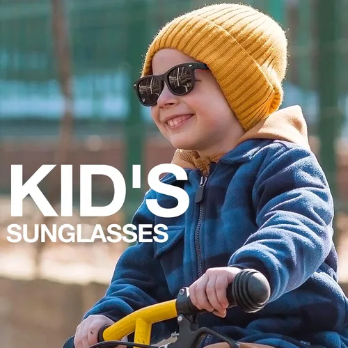 Miniatura 2 de Lentes de sol de goma Rivbos RBK004, flexibles, para niños lentes para bebés y niños de 3-10 (vidrio espejado disponible).