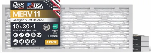 Miniatura 46 de BNX TruFilter - Filtro de aire MERV 11 de 18 x 20 x 1 pulgadas (paquete de 6) – Fabricado en Estados Unidos – Defensa contra Alérgenos Filtro