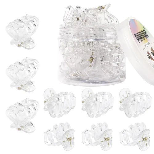 Miniatura 44 de 9 pinzas para el pelo de pulpo de 1.6 in, medianas y pequeñas, pinzas para el cabello ámbar Aceessories antideslizantes, agarres fuertes