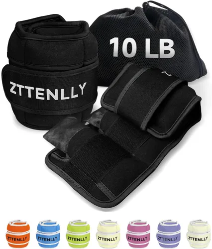 Pesas de tobillo ajustables para mujeres, hombres y niños | 1 par de 5, 10, 15, 18 y 20 libras, correas de peso para pierna, muñeca, tobillo, yoga,