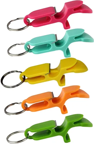 Miniatura 7 de Llavero abridor de botellas de cerveza con escopeta de cerveza, paquete de 2, color negro, herramienta de disparo de cerveza, ideal para fiestas
